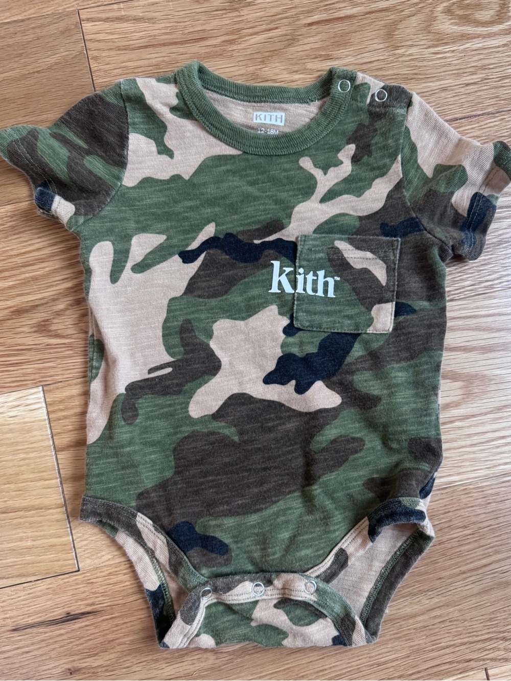 Kith Camo Pocket Tee - Green/Tan/Black